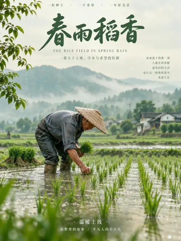 《春雨润田》- 黄豆短剧乡村励志短剧封面